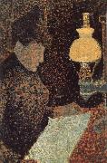 Paul Signac The woman Reading oil on canvas